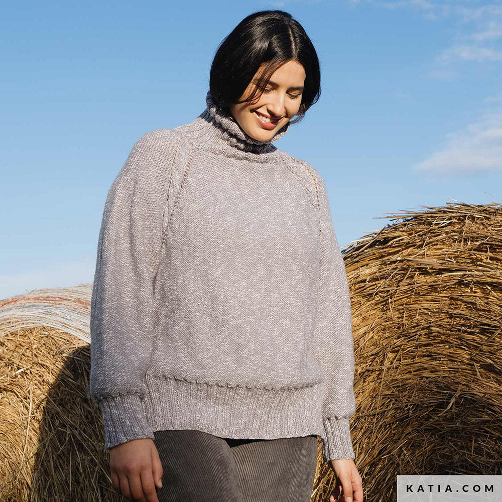 Patroon breien haken dames trui herfst winter katia — gemaakt met Katia Country Knits (38)