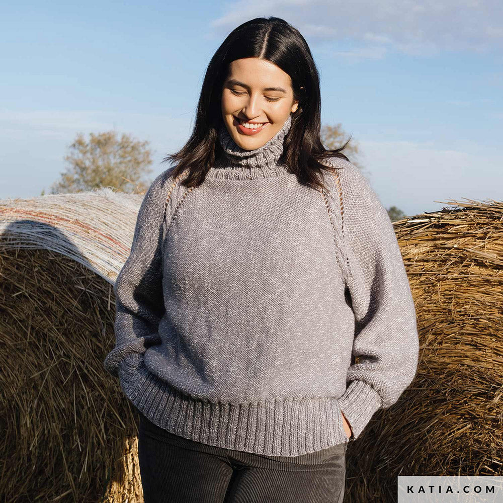 Patroon breien haken dames trui herfst winter katia — gemaakt met Katia Country Knits (43)