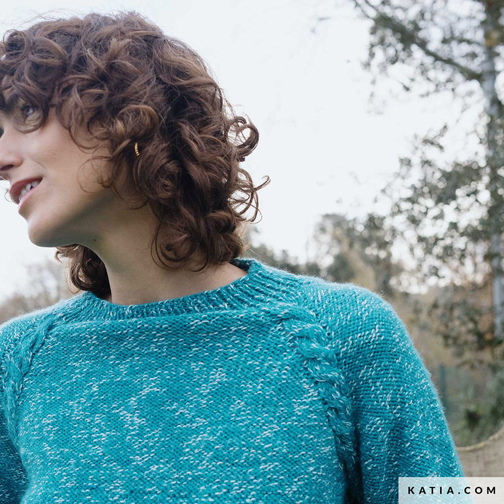 Patroon breien haken dames trui herfst winter katia — gemaakt met Katia Country Knits (20)