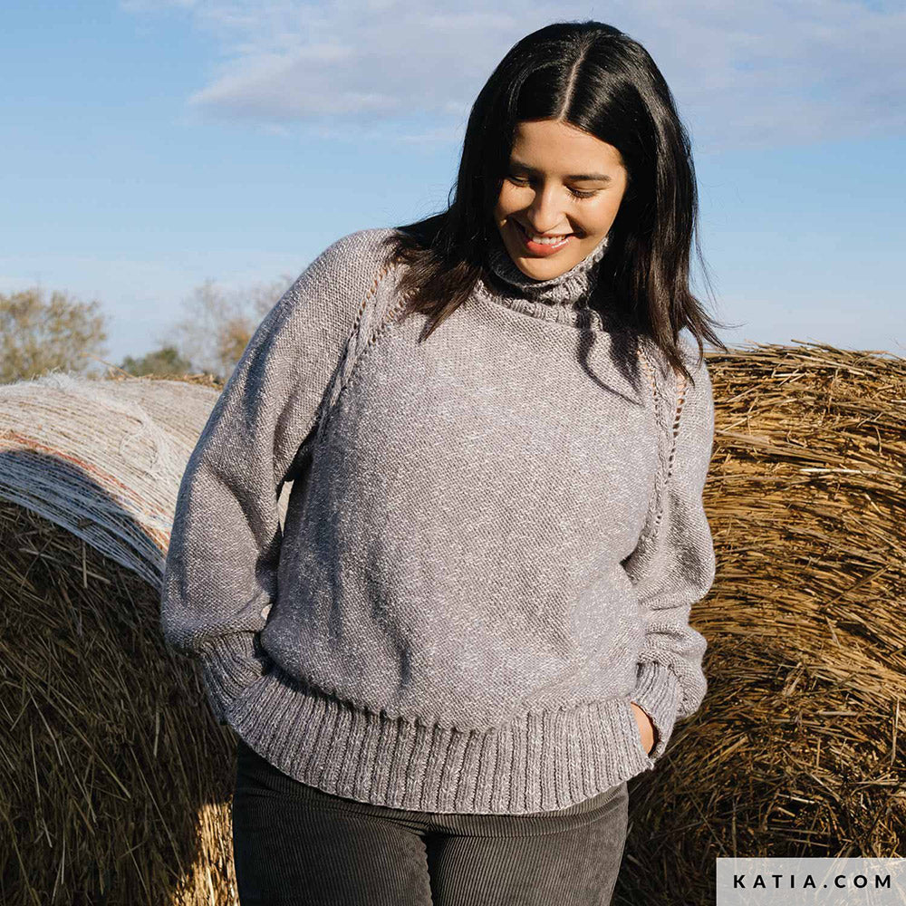 Patroon breien haken dames trui herfst winter katia — gemaakt met Katia Country Knits (36)
