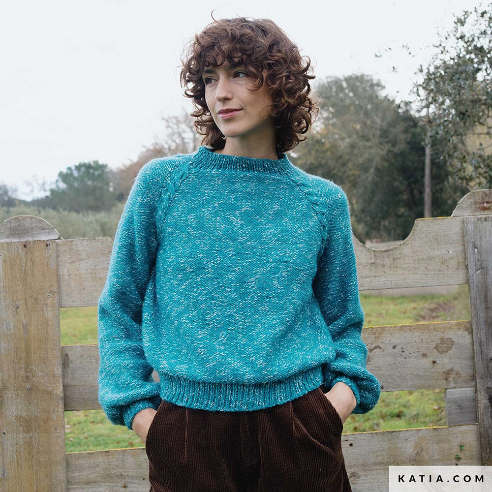 Patroon breien haken dames trui herfst winter katia — gemaakt met Katia Country Knits (24)