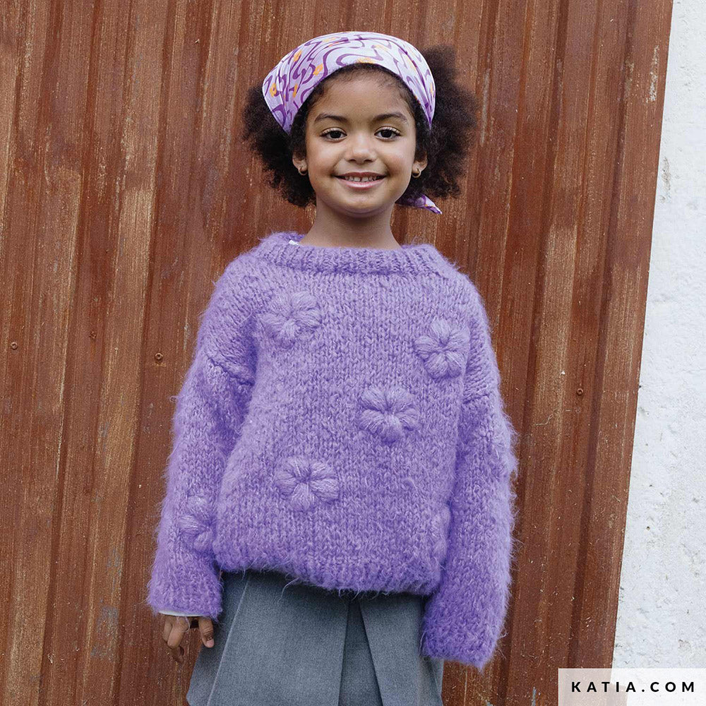 Patroon breien haken kinderen trui herfst winter katia — gemaakt met Katia Country Knits (3)