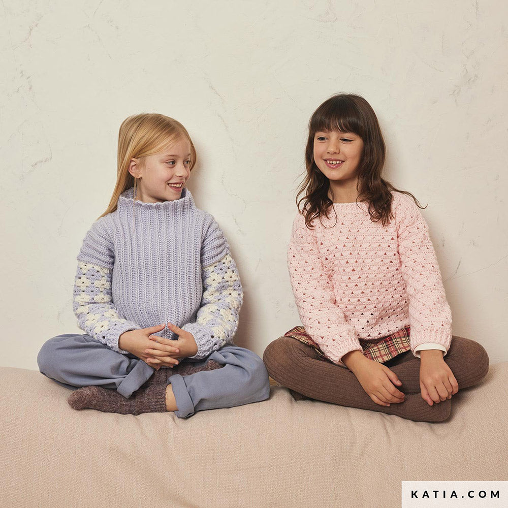 Patroon breien haken kinderen trui herfst winter katia — gemaakt met Katia Craft Lover (3)