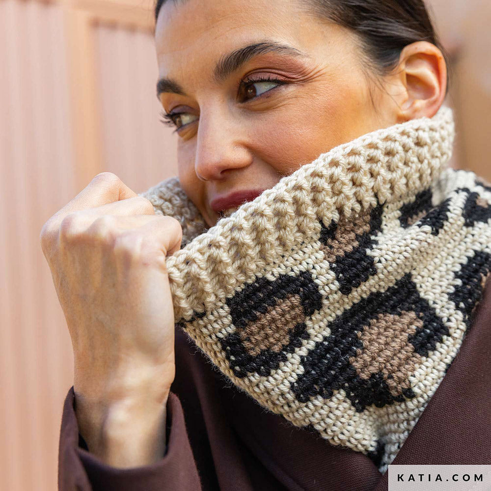 Patroon breien haken dames colsjaal herfst winter katia — gemaakt met Katia Craft Lover (5)
