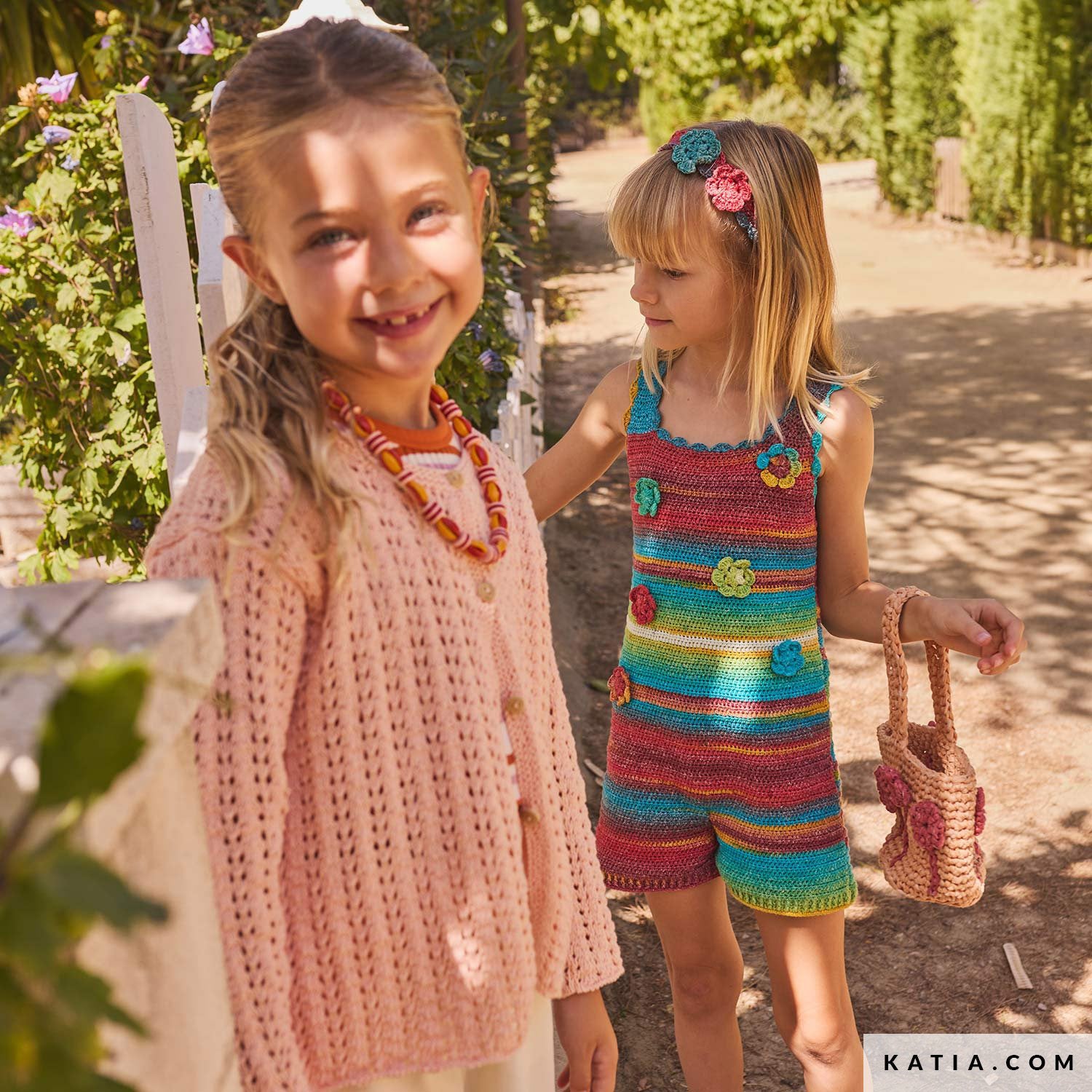 Patroon breien haken kinderen jas lente zomer katia — gemaakt met Katia Kinderen Magazine No. (7)