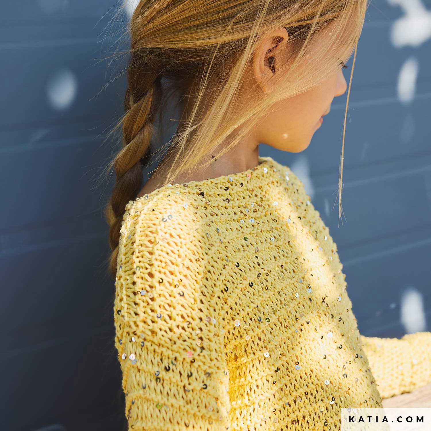 Patroon breien haken kinderen trui lente zomer katia — gemaakt met Katia Kinderen Magazine No. (7)
