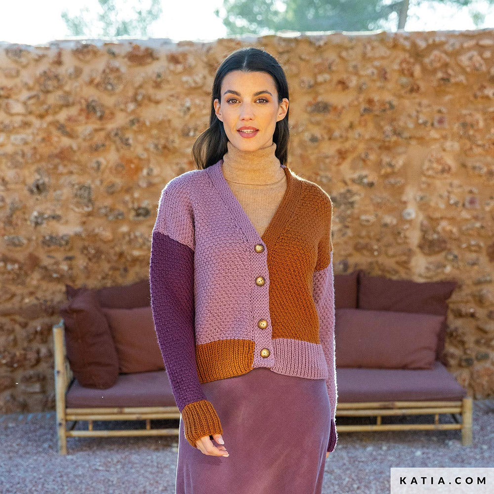 Patroon breien haken dames jas herfst winter katia — gemaakt met Katia Merino Aran (5)