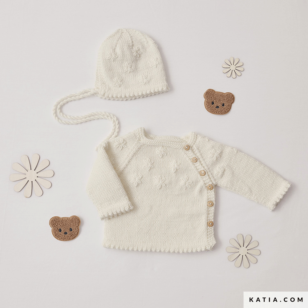Patroon breien haken baby muts herfst winter katia — gemaakt met Katia New Ultrasoft