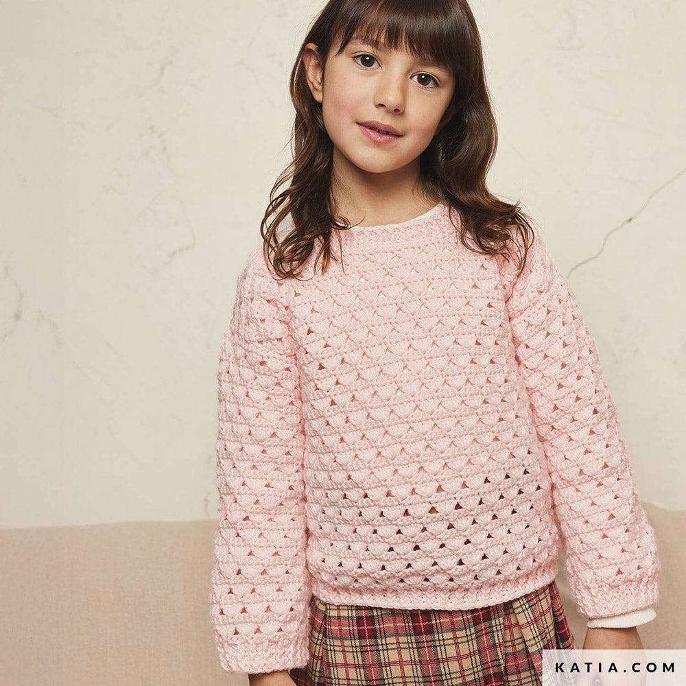 Patroon breien haken kinderen trui herfst winter katia — gemaakt met Katia New Ultrasoft (7)