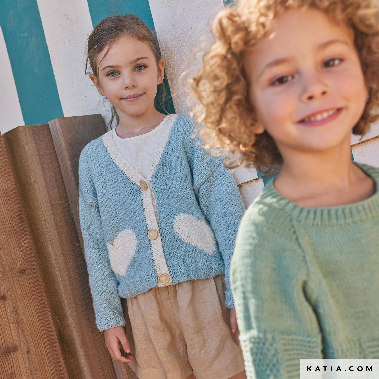 Patroon breien haken kinderen jas lente zomer katia — gemaakt met Katia Onda (8)