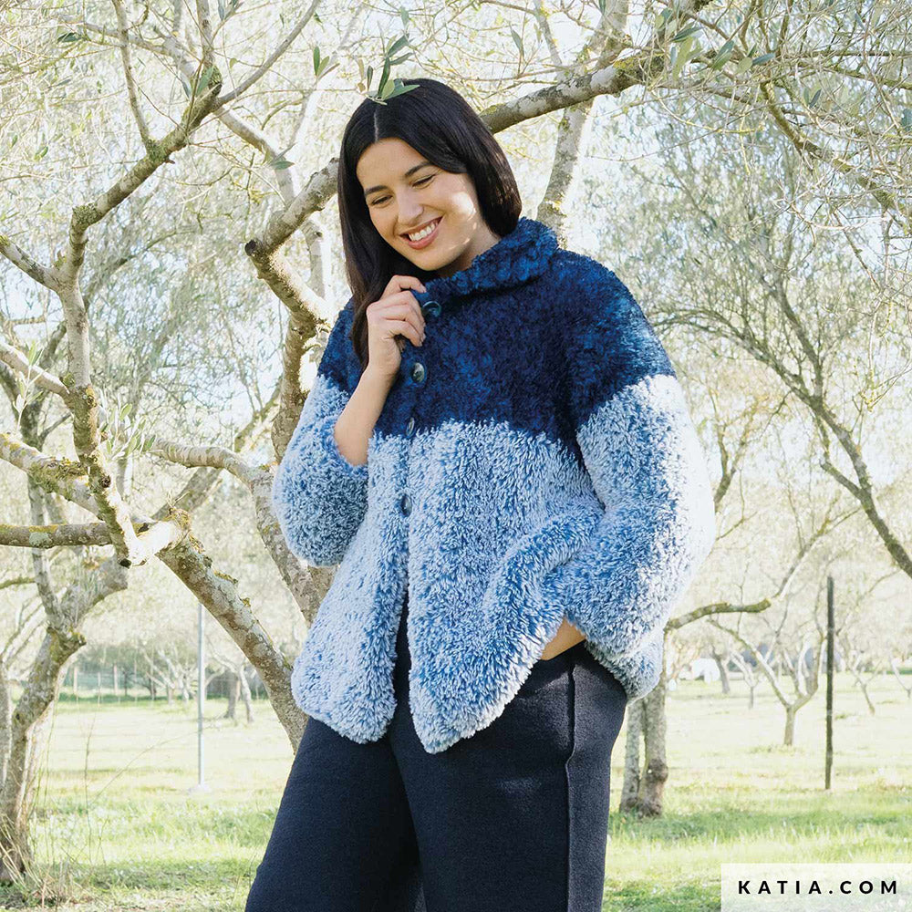 Patroon breien haken dames jas herfst winter katia — gemaakt met Katia Polar (16)