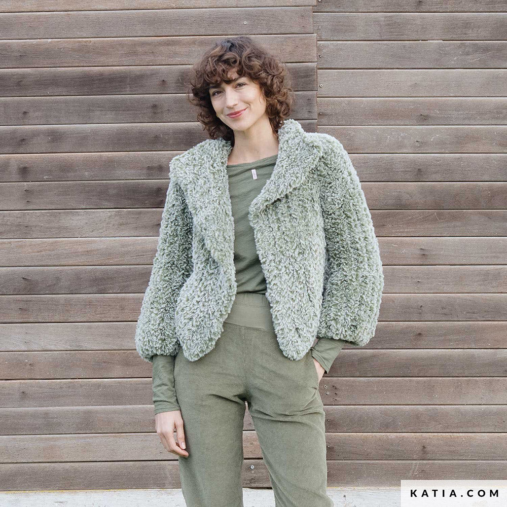 Patroon breien haken dames jas herfst winter katia — gemaakt met Katia Polar (9)