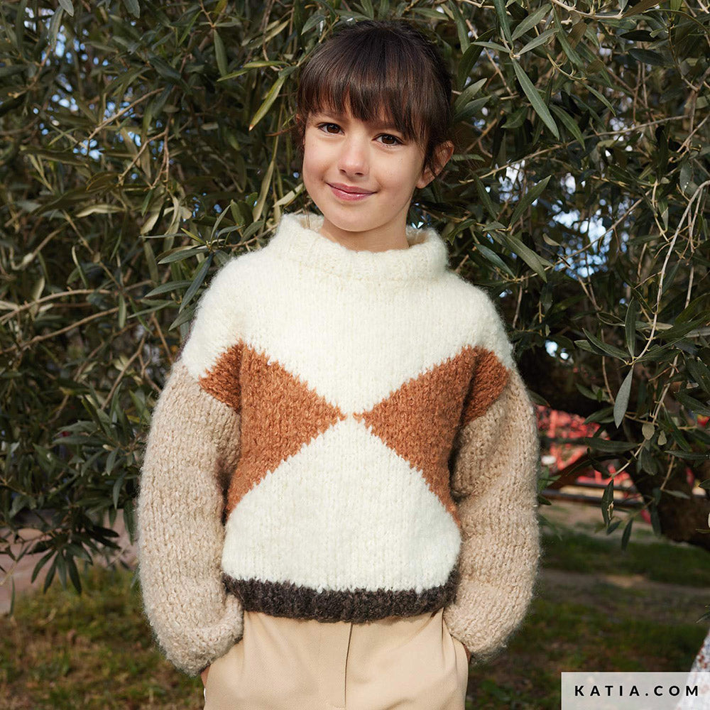 Patroon breien haken kinderen trui herfst winter katia — gemaakt met Katia Shibuya (5)