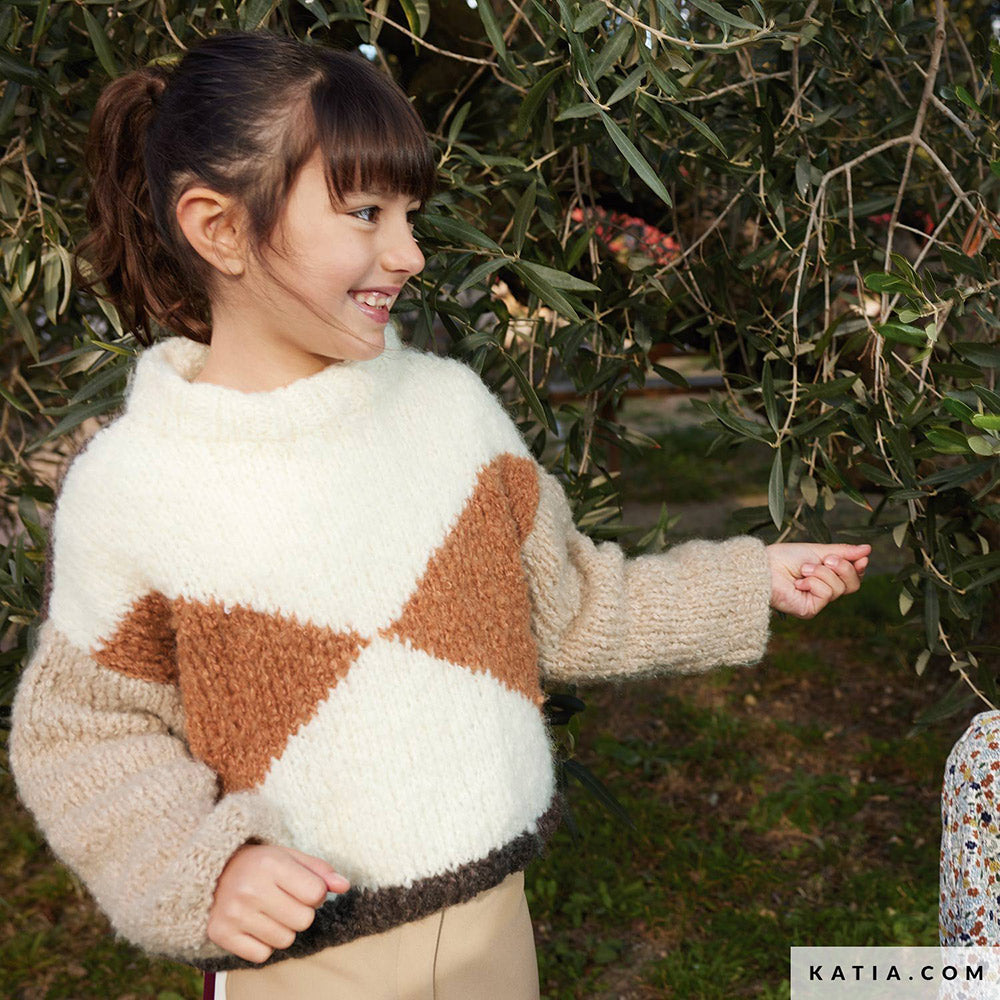 Patroon breien haken kinderen trui herfst winter katia — gemaakt met Katia Shibuya (2)