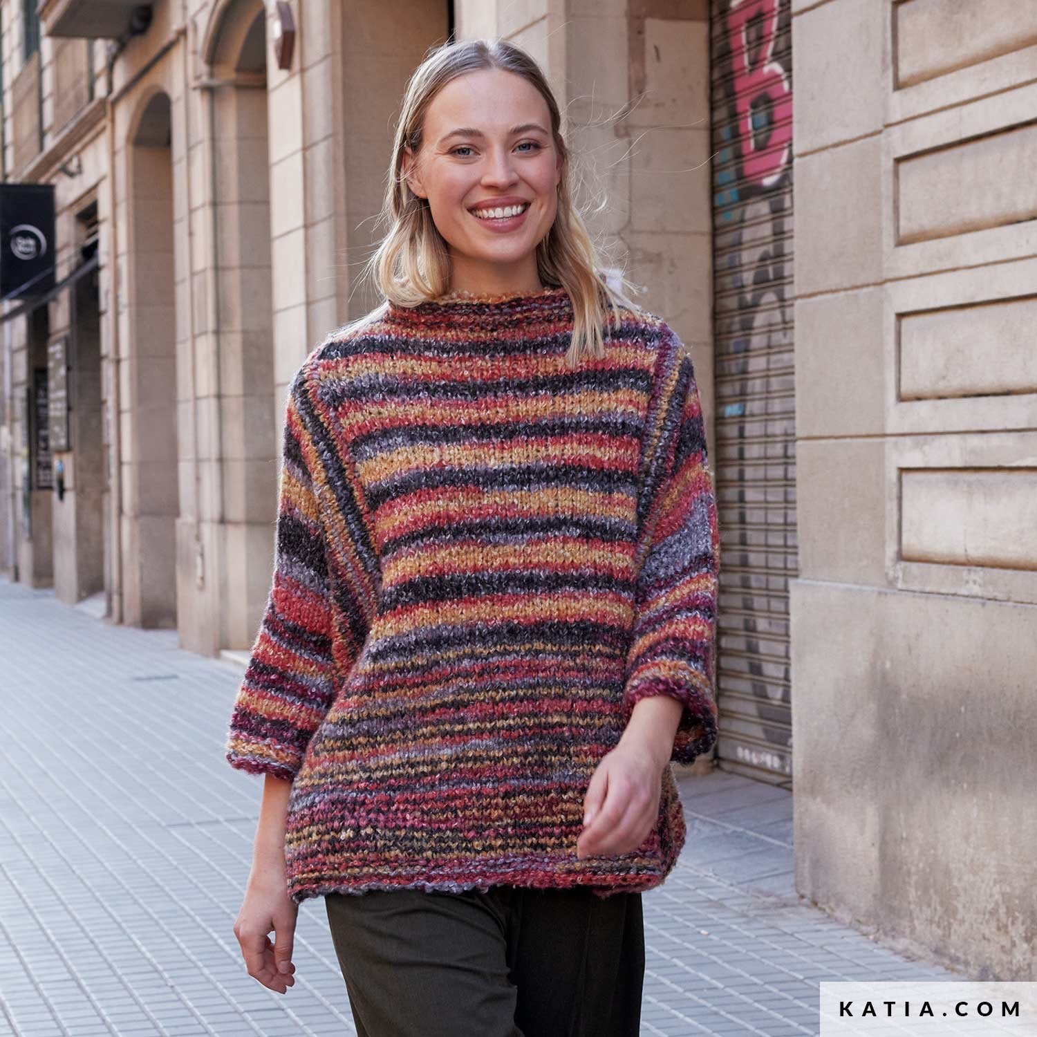 Patroon breien haken dames trui herfst winter katia — gemaakt met Katia Shibuya (13)