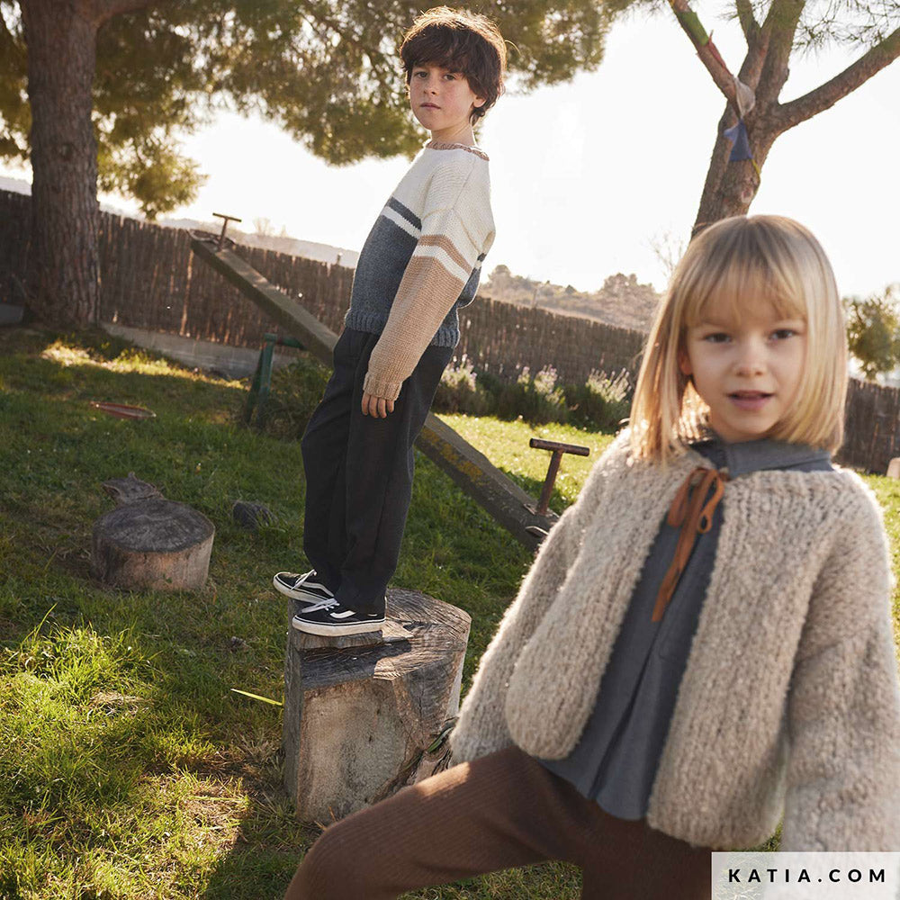 Patroon breien haken kinderen jas herfst winter katia — gemaakt met Katia Shibuya (2)