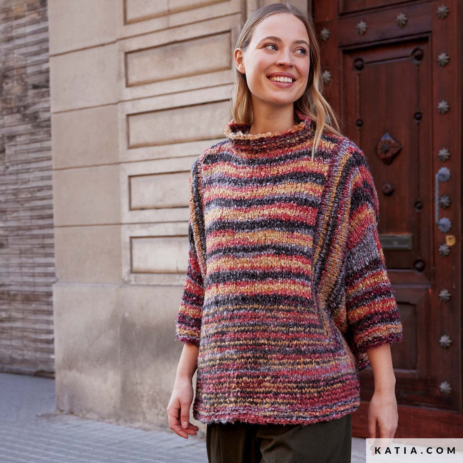 Patroon breien haken dames trui herfst winter katia — gemaakt met Katia Shibuya (7)