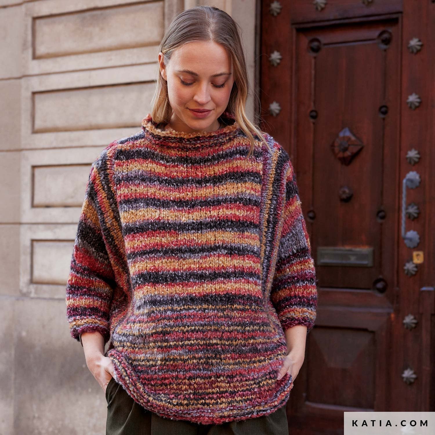 Patroon breien haken dames trui herfst winter katia — gemaakt met Katia Shibuya (14)