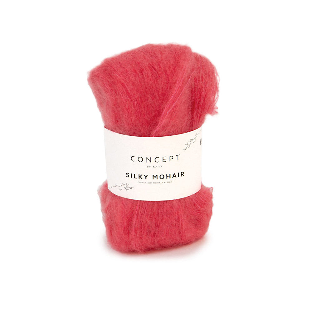 Katia Silky Mohair 111 Kauwgom roze