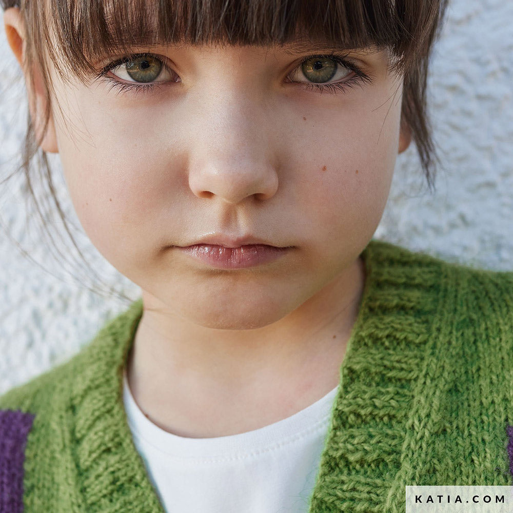 Patroon breien haken kinderen jas herfst winter katia — gemaakt met Katia Soft Gratte (2)