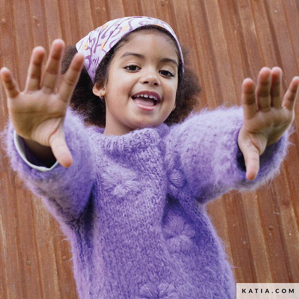 Patroon breien haken kinderen trui herfst winter katia — gemaakt met Katia WOW - Fluffy (4)
