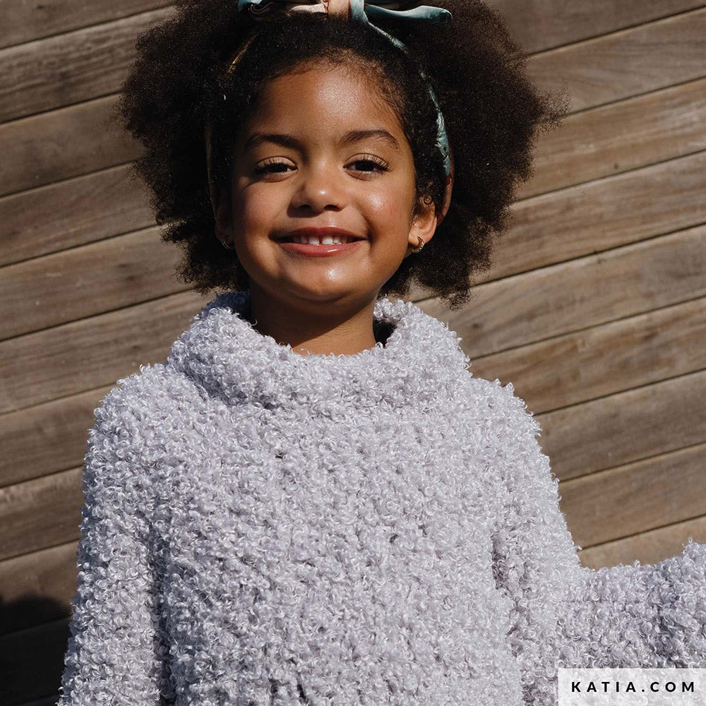 Patroon breien haken kinderen trui herfst winter katia — gemaakt met Katia WOW - Loopy (5)