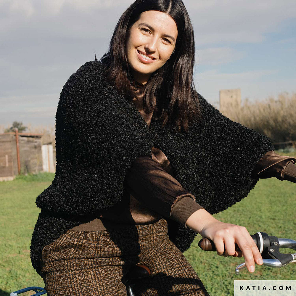 Patroon breien haken dames jas herfst winter katia — gemaakt met Katia WOW - Loopy (2)