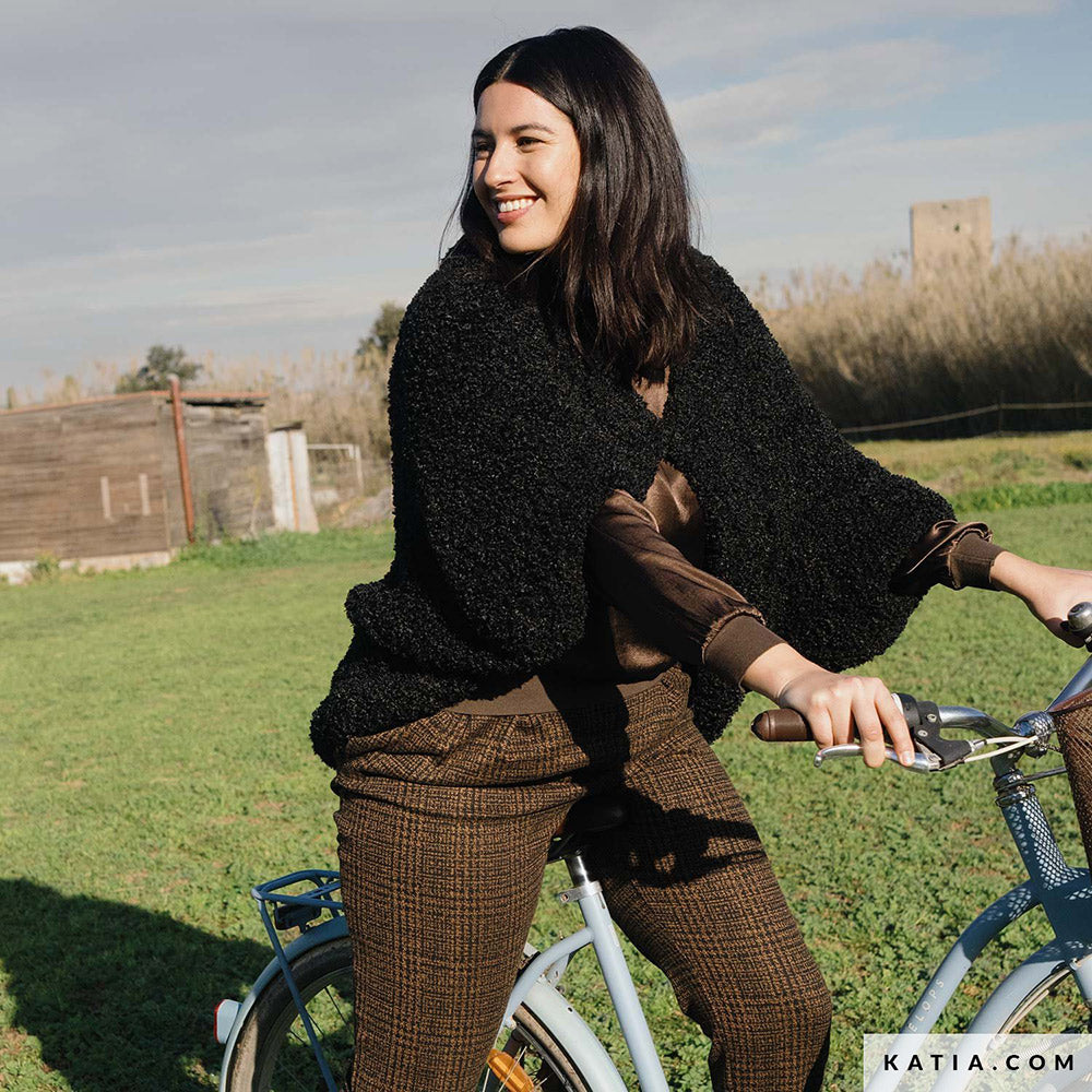 Patroon breien haken dames jas herfst winter katia — gemaakt met Katia WOW - Loopy (6)