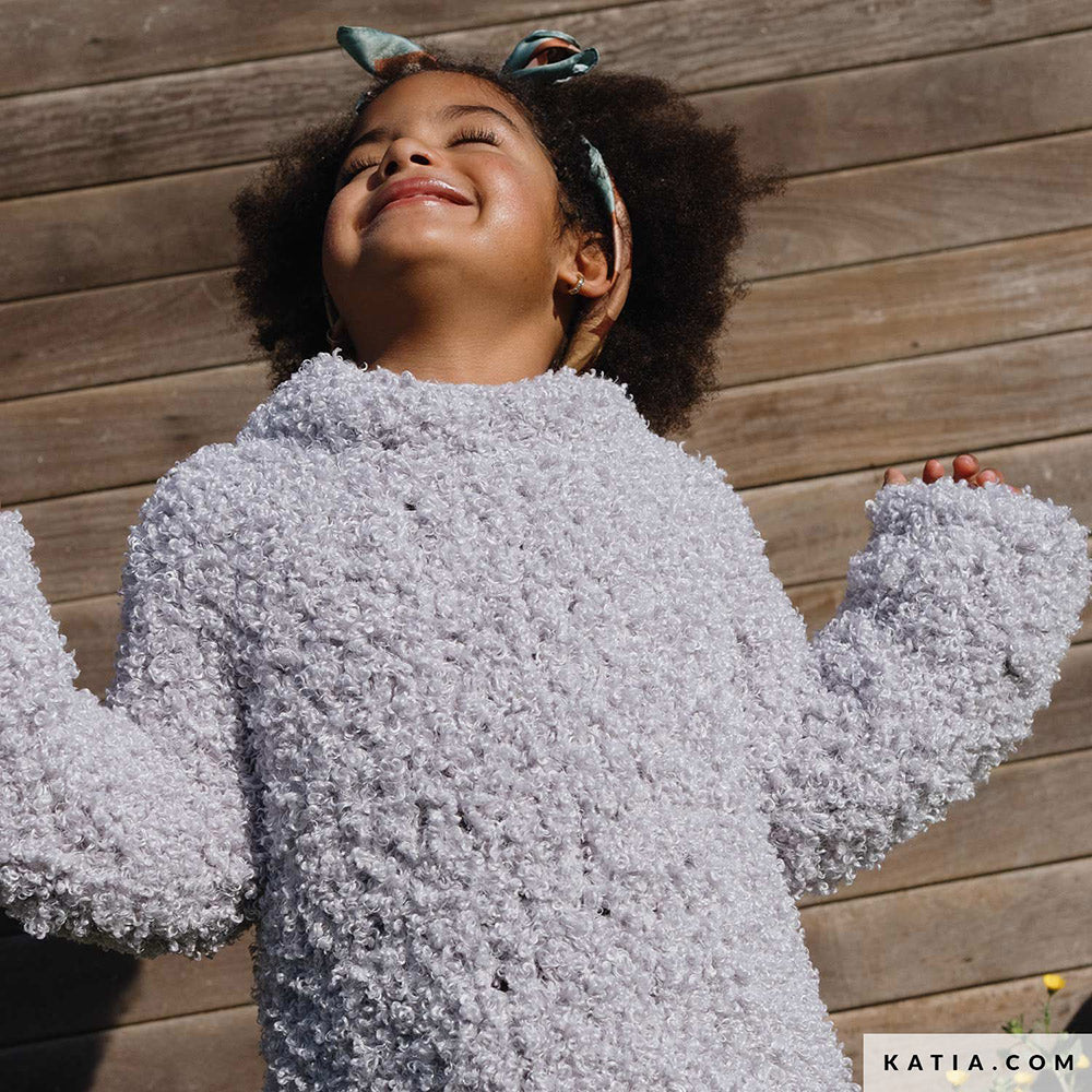 Patroon breien haken kinderen trui herfst winter katia — gemaakt met Katia WOW - Loopy (6)