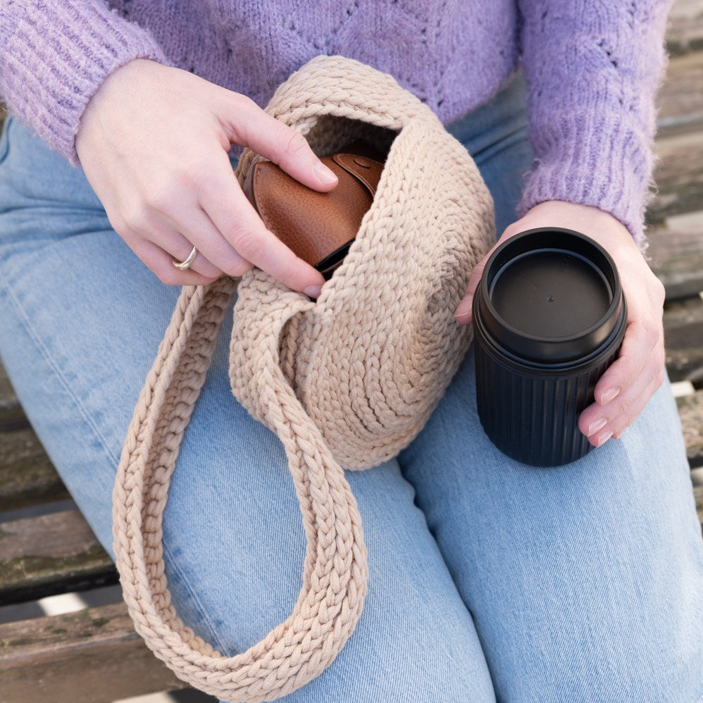 Basket bag — gemaakt met Knipmode - Basket Bag Haakpakket