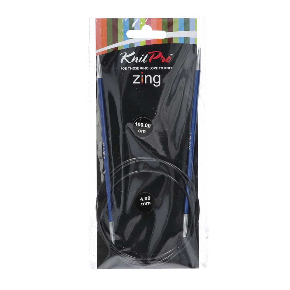 KnitPro Zing Rondbreinaalden 100cm 4,00 mm