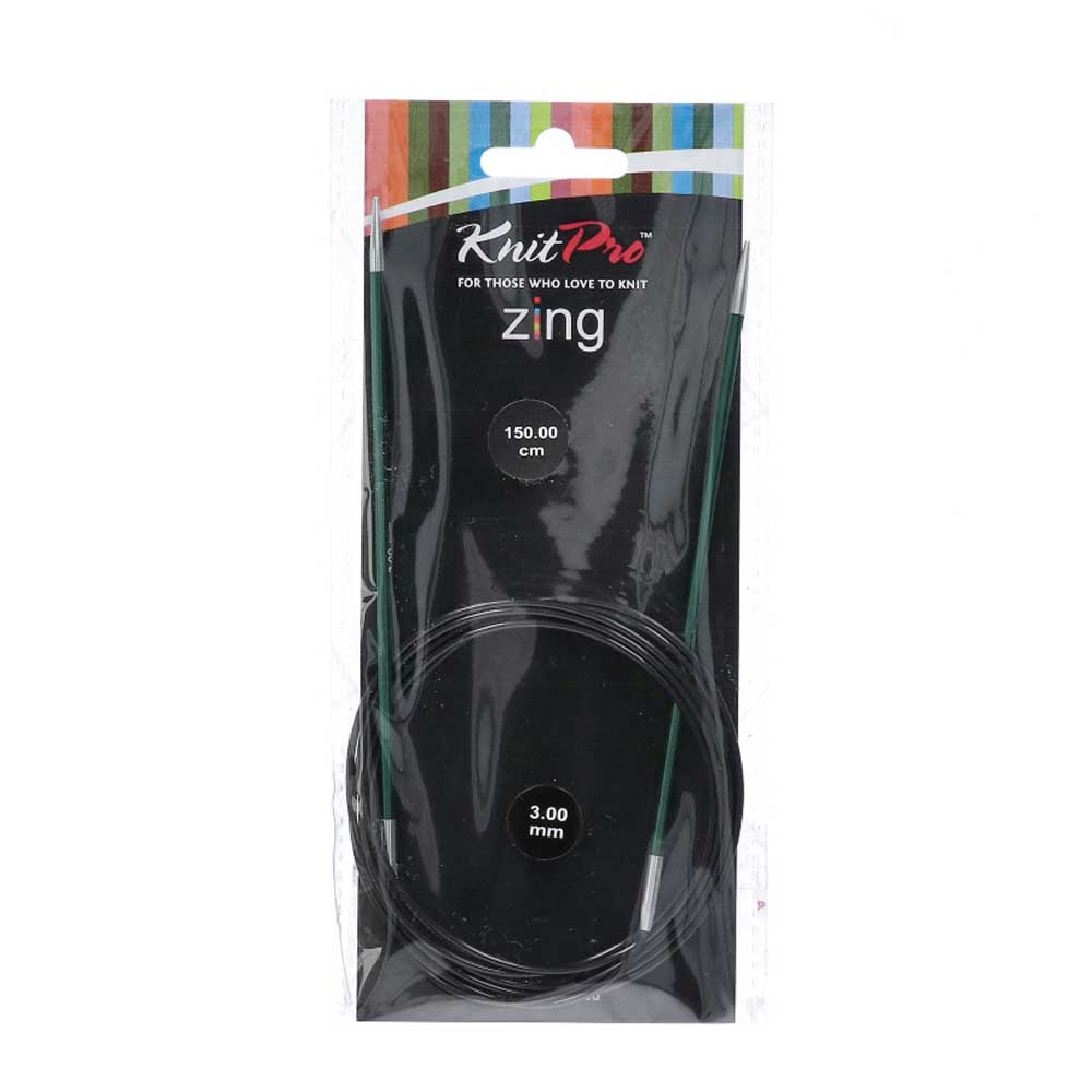 KnitPro Zing Rondbreinaalden 150cm 3,00mm
