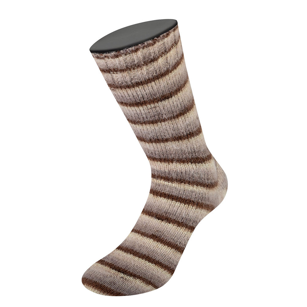 Meilenweit cosy socks soft stripes lana grossa — gemaakt met Lana Grossa Cosy Socks Soft Stripes (2)