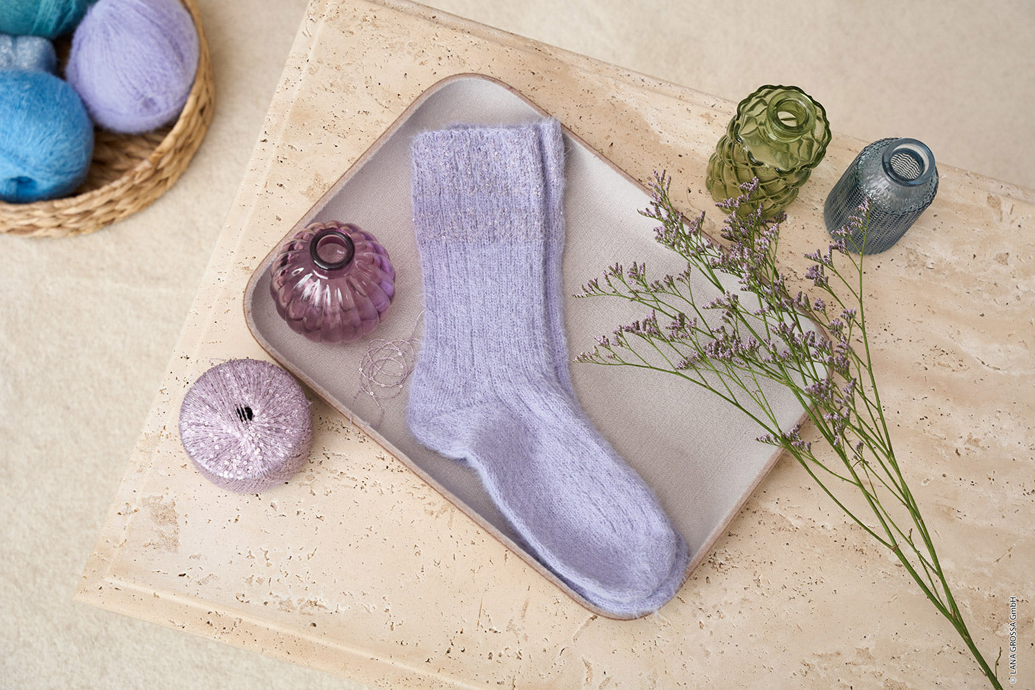 Hw cosy socks lana grossa mf — gemaakt met Lana Grossa Glamour