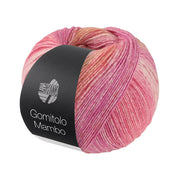 Lana Grossa Gomitolo Mambo 2042 Roze/framboos/fuchsia/zalm/naturel