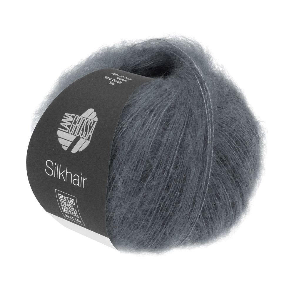 Lana Grossa Silkhair 012 Donkergrijs
