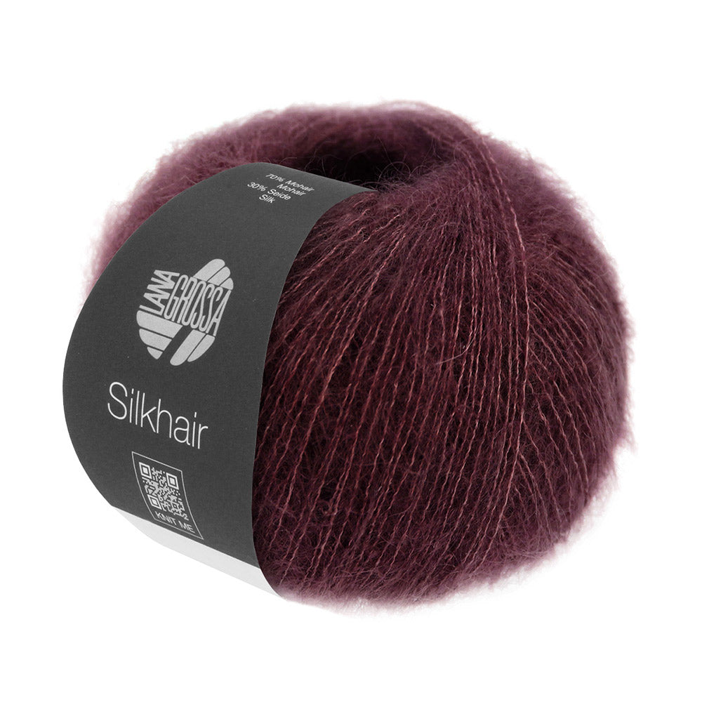 Lana Grossa Silkhair 177 Donkerrood