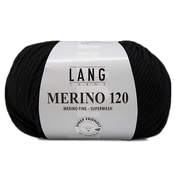 Lang Yarns Merino 120 0004 Zwart