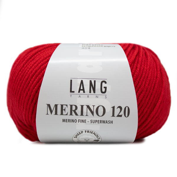 Lang Yarns Merino 120 0060 Rood