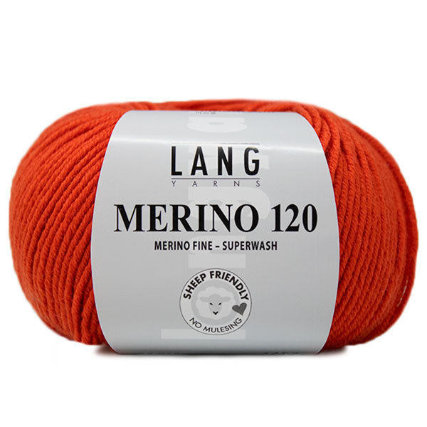 Lang Yarns Merino 120 0159 Mandarijn