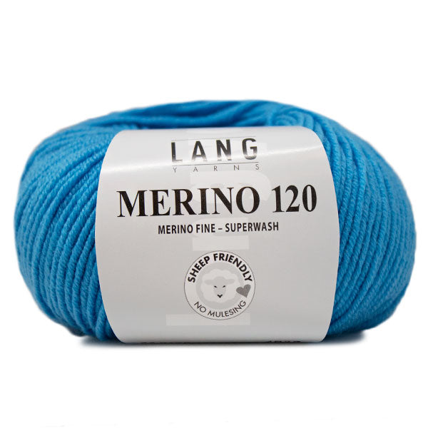 Lang Yarns Merino 120 0178 Turkoois Donker