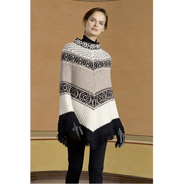 Langyarns merino off white black beige lange — gemaakt met Lang Yarns Merino
