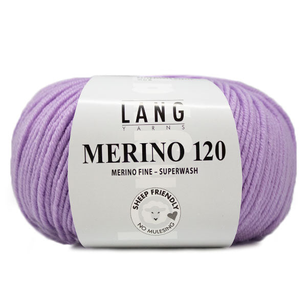 Lang Yarns Merino 120 0245 Licht Lila