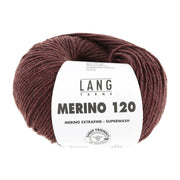 Lang Yarns Merino 120 0262 Bordeaux Melange