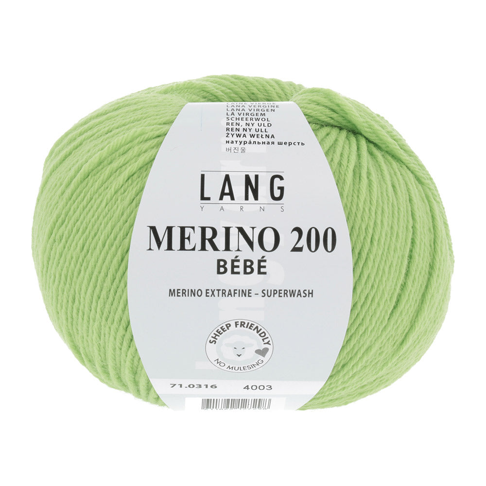 Lang Yarns Merino 200 Bebe 0316 Appel