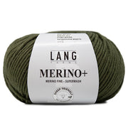 Lang Yarns Merino+ 0397 Olijf