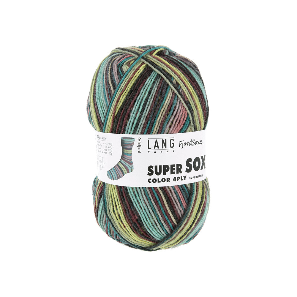 Langyarnssupersoxxcolor ply print — gemaakt met Lang Yarns Super Soxx Color 4-Fach