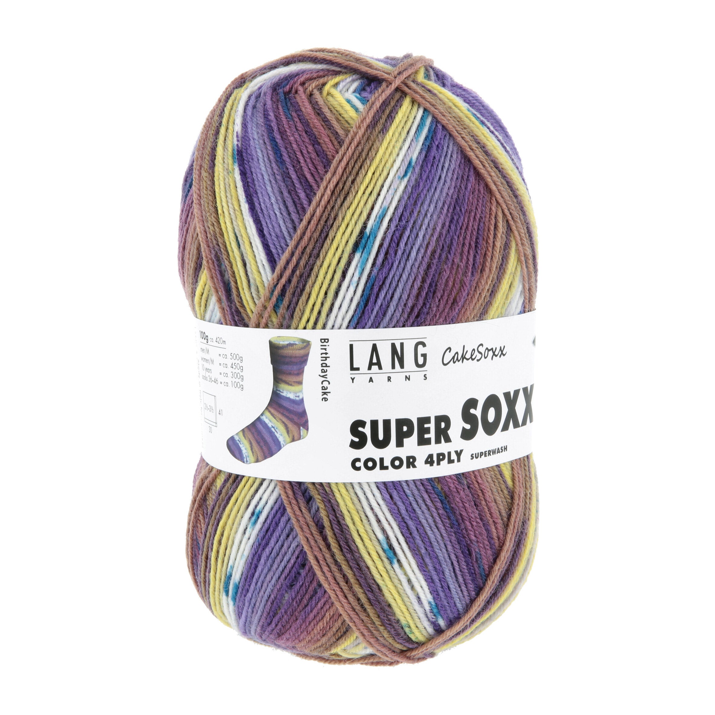 Langyarnssupersoxxcolor ply print — gemaakt met Lang Yarns Super Soxx Color 4-Fach