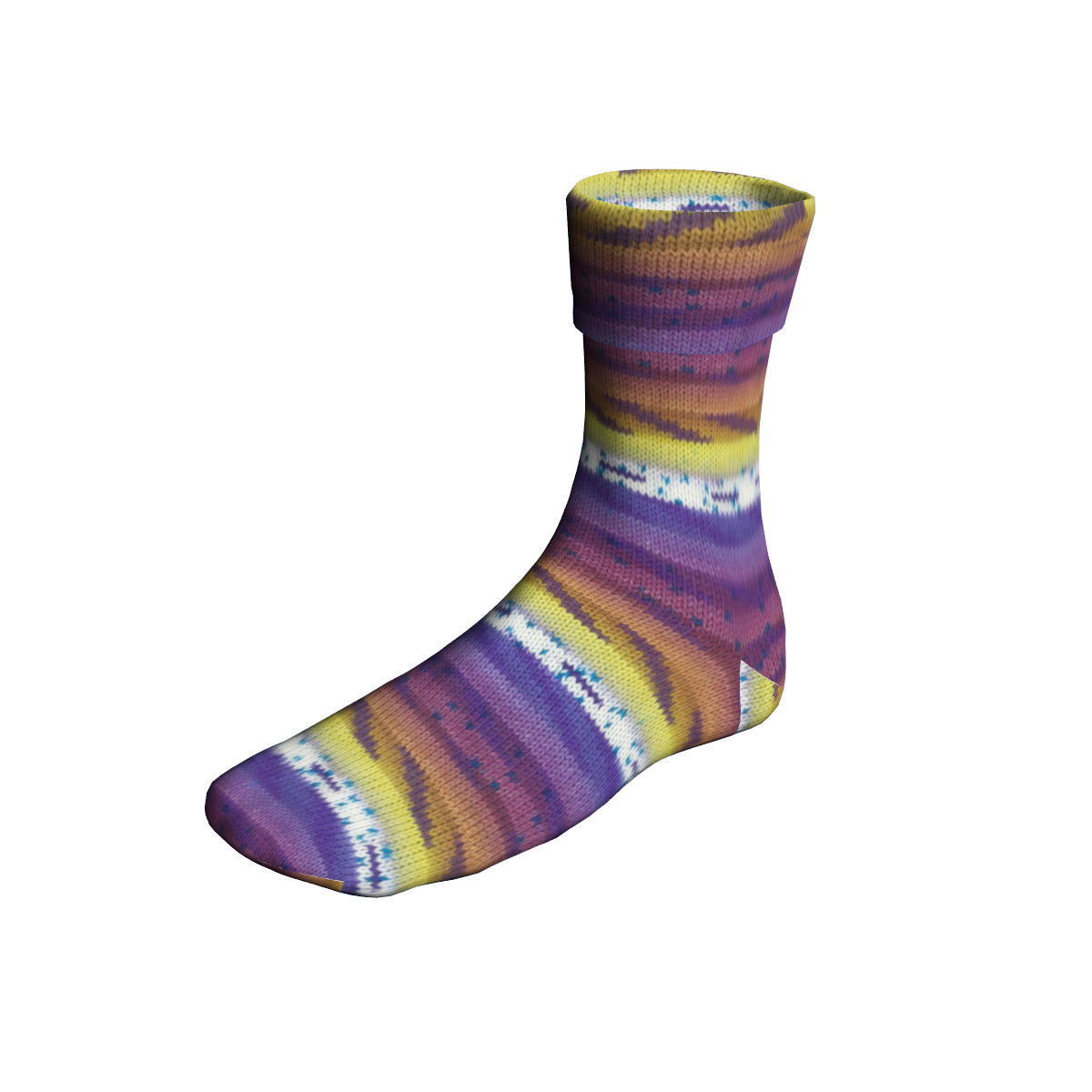 Langyarnssupersoxxcolor plycprint — gemaakt met Lang Yarns Super Soxx Color 4-Fach