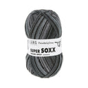 Lang Yarns Super Soxx Color 4-Fach 0552 Grijs/Zwart 1150 Graphite